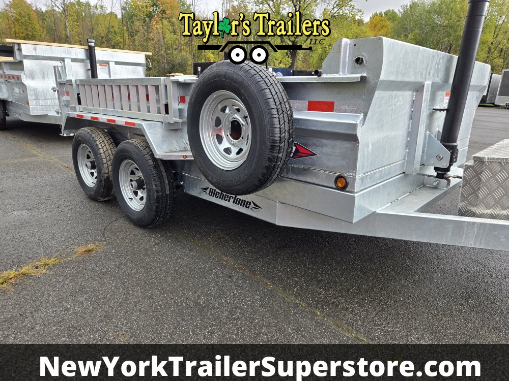 2026 Weberlane 6'x12' Galvanized Dump Trailer 10k GVW w/ Tarp