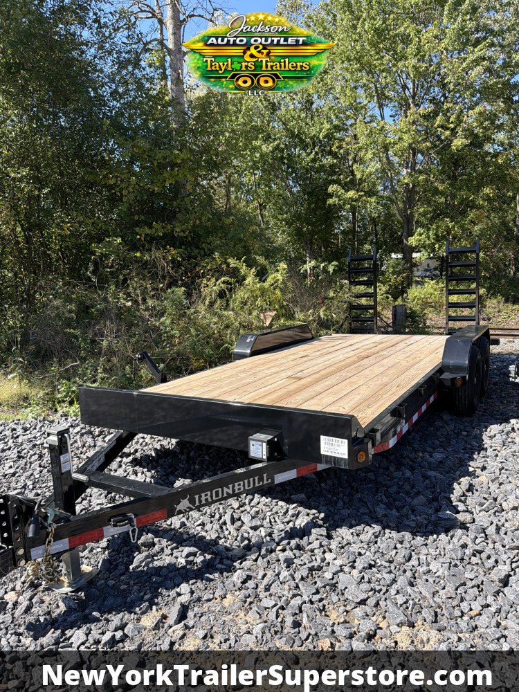 2027 Iron Bull 83 x 18 ETB Car Hauler w/ Slide Out Ramps 10k GVWR
