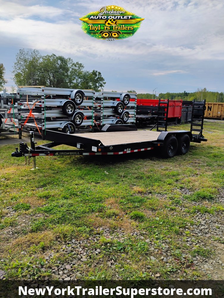 2027 Iron Bull 83 x 18 ETB Car Hauler w/ Slide Out Ramps 10k GVWR