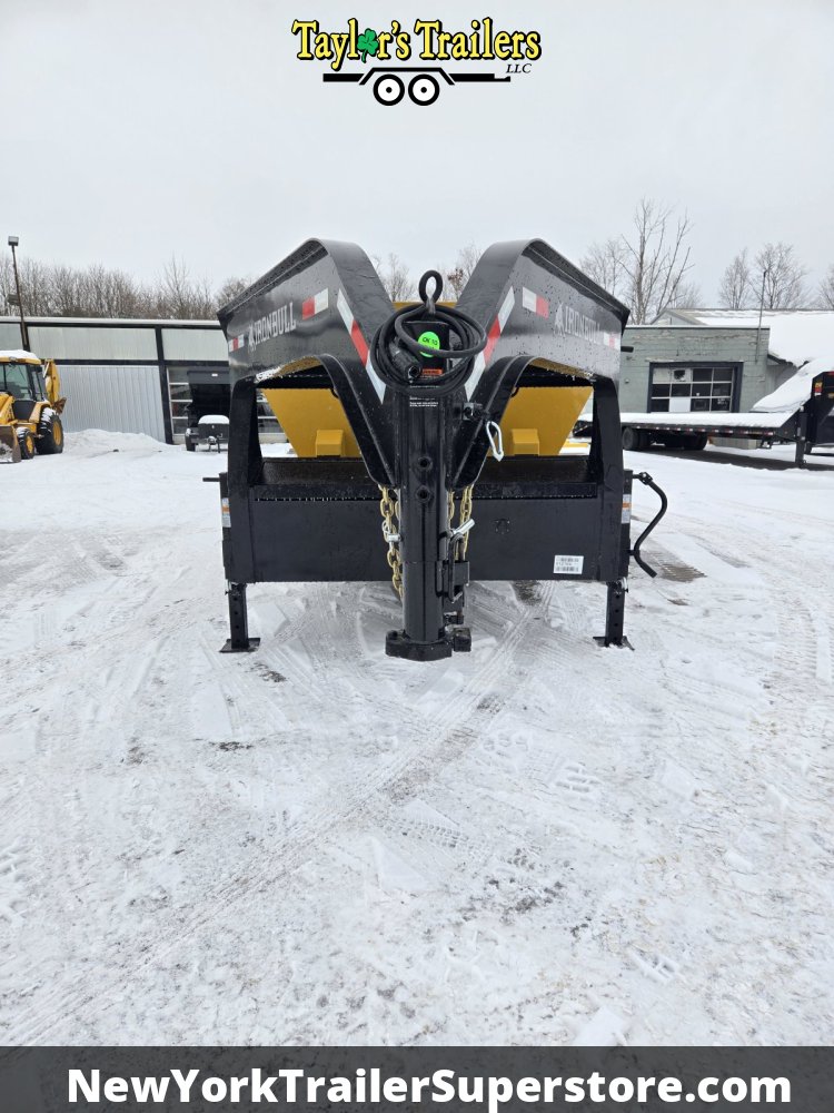 2026 Iron Bull 83x16TA Roll Off Gooseneck Dump Trailer I-Beam 16k GVW w/ 1-Yellow Bin