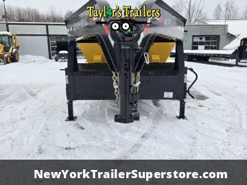 2026 Iron Bull 83x16TA Roll Off Gooseneck Dump Trailer I-Beam 16k GVW w/ 1-Yellow Bin