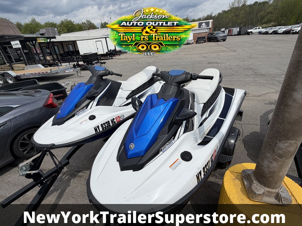 Pair of 2021 Yamaha EX Sports Jet Ski's with 2 Place Trailer