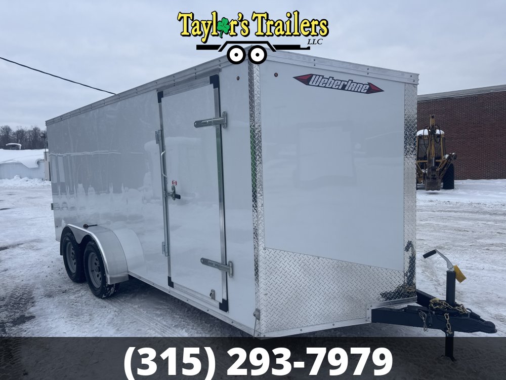 2025 Weberlane7x16 Ta Enclosed Cargo Trailer 7K GVW