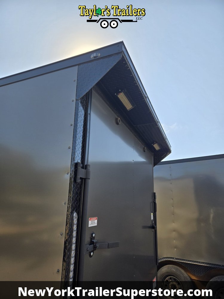 2026 Quality Cargo Trailer 7'X12'SA 3500 GVW w/ 7' Ceiling, D-Rings, Blackout & Wing