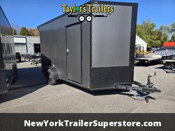 2026 Quality Cargo 7'X12'SA 3500 GVW, 7' Ceiling, D-Rings, Blackout & Wing