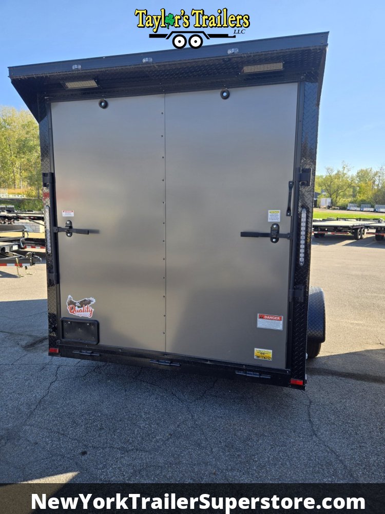2026 Quality Cargo Trailer 7'X12'SA 3500 GVW w/ 7' Ceiling, D-Rings, Blackout & Wing