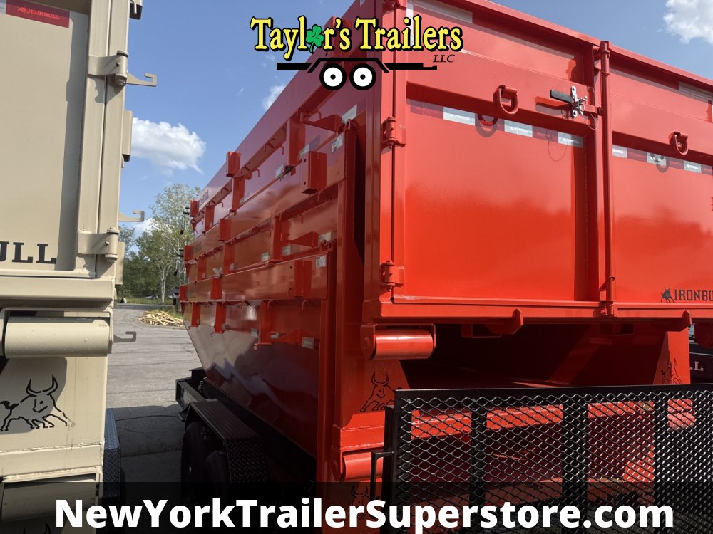 2026 Iron Bull 83x16TA Roll Off Dump Trailer 15k GVW w/ 2 Orange Bins