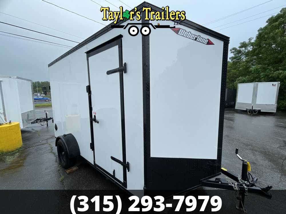 2025 Weberlane 7x12 Enclosed Cargo Trailer 3,500lb GVW w/ 7' Ceiling