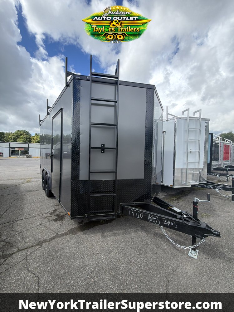 2026 Quality Cargo CONTRACTOR 8.5x16 w/ Ladder, Ladder Racks, Walkable Roof