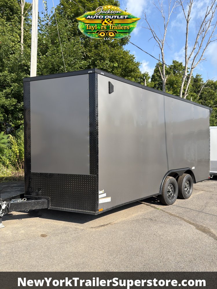 2026 Quality Cargo 8.5 X 16 W/ 7' Ceiling, Rear Wing w/ Lights, Blackout Package