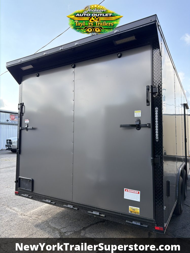 2026 Quality Cargo 8.5 X 16 W/ 7' Ceiling, Rear Wing w/ Lights, Blackout Package