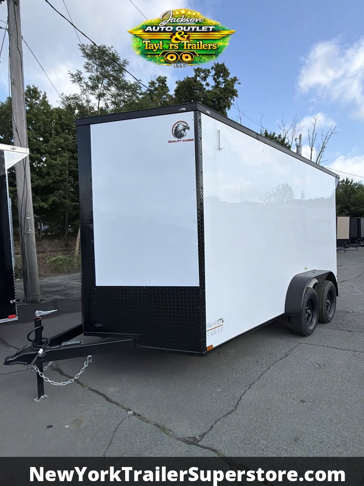 2027 Quality Cargo 7X14 w/ 7' Ceiling, Rear Wing, Blackout Package