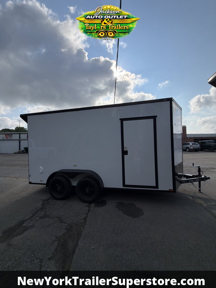 2027 Quality Cargo 7X14 w/ 7' Ceiling, Rear Wing, Blackout Package