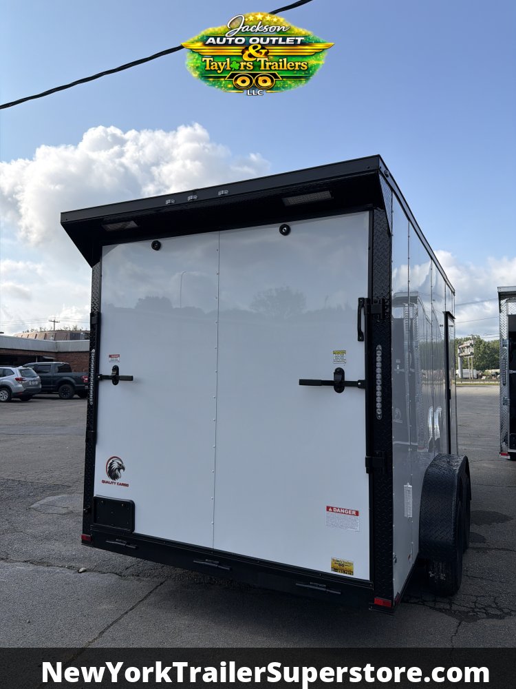 2027 Quality Cargo 7X14 w/ 7' Ceiling, Rear Wing, Blackout Package