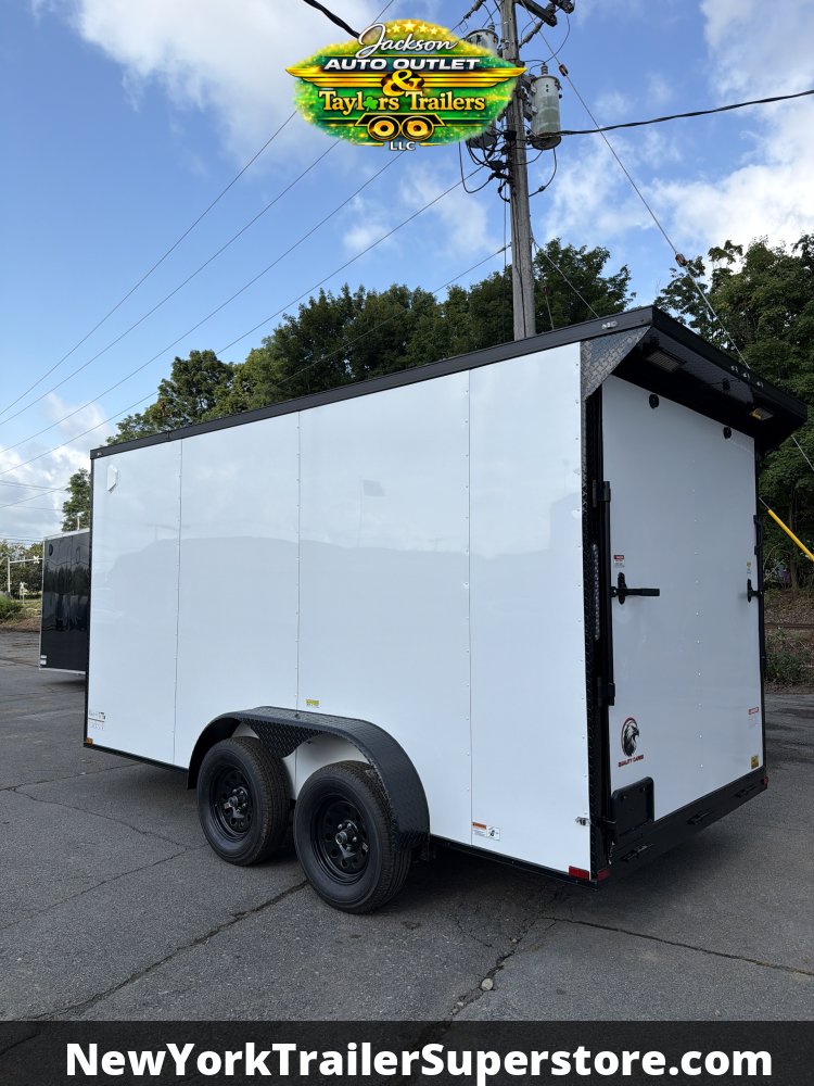 2027 Quality Cargo 7X14 w/ 7' Ceiling, Rear Wing, Blackout Package