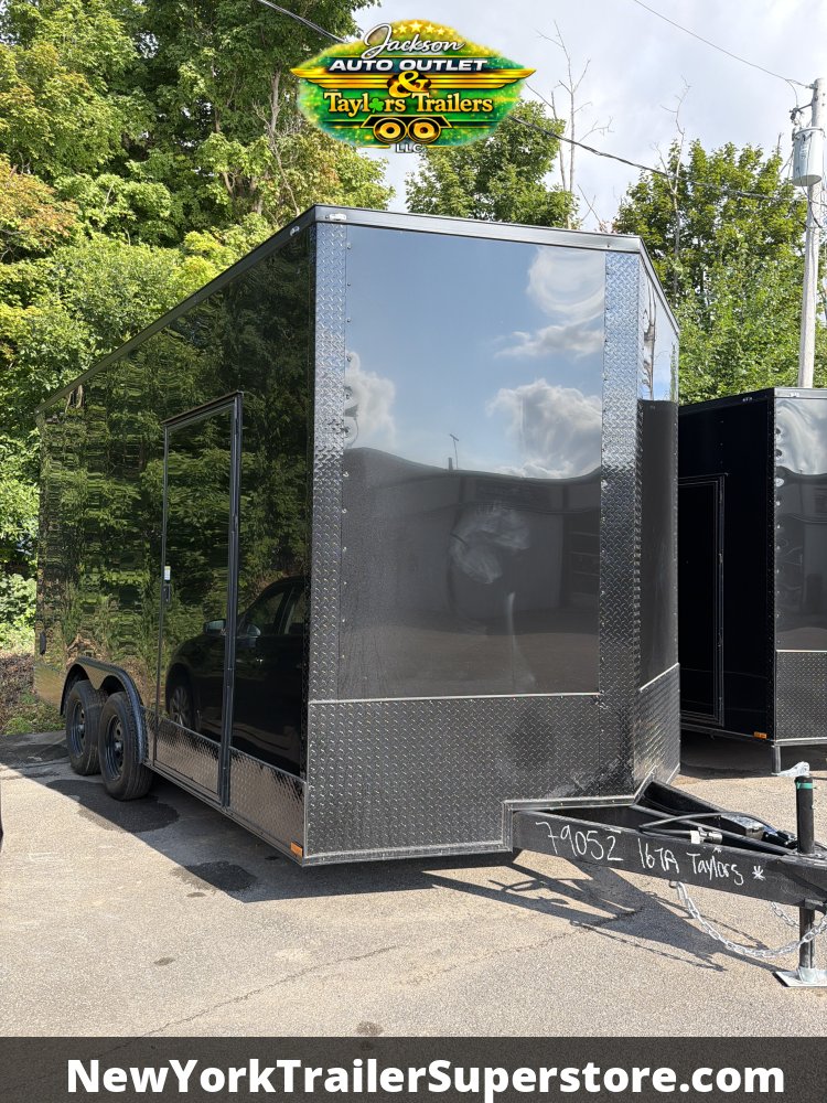 2027 Quality Cargo 8.5x16 w/ 8' Ceiling, Rear Wing w/ Lights, Blackout Package