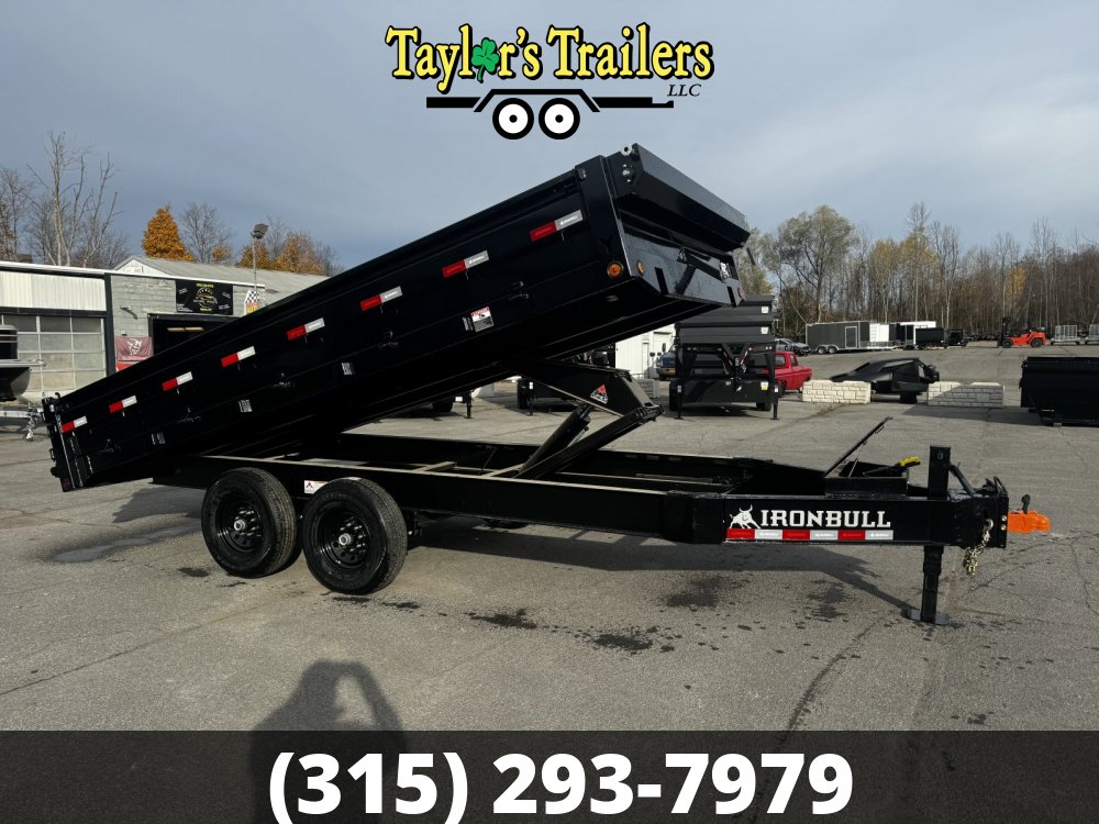 2026 Iron Bull 8x16 Dump Trailer 15K GVW