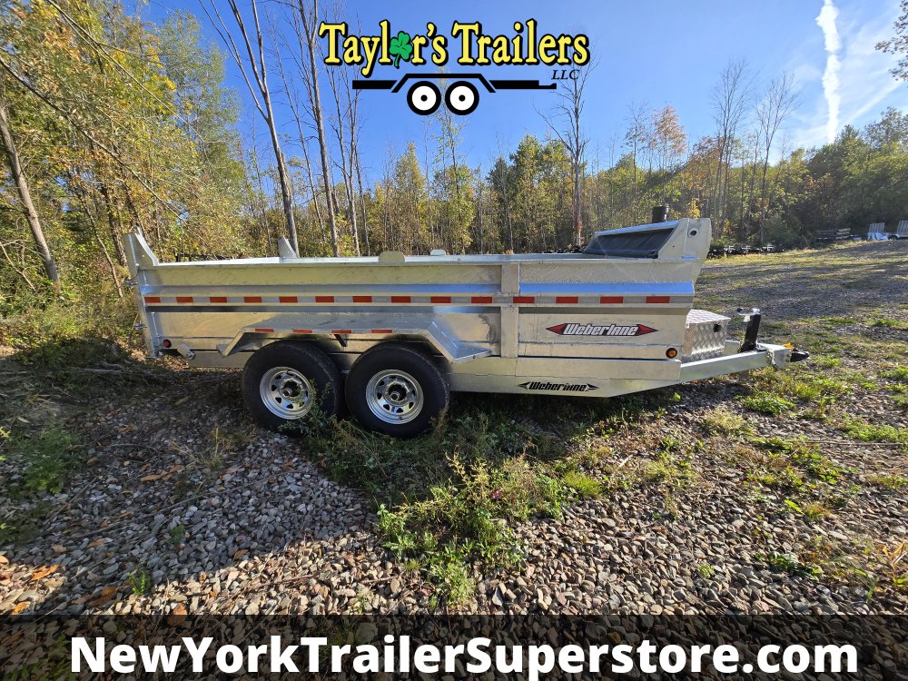 2026 Weberlane 7x14 Galvanized Dump Trailer 15.6K GVW w/Tarp Kit