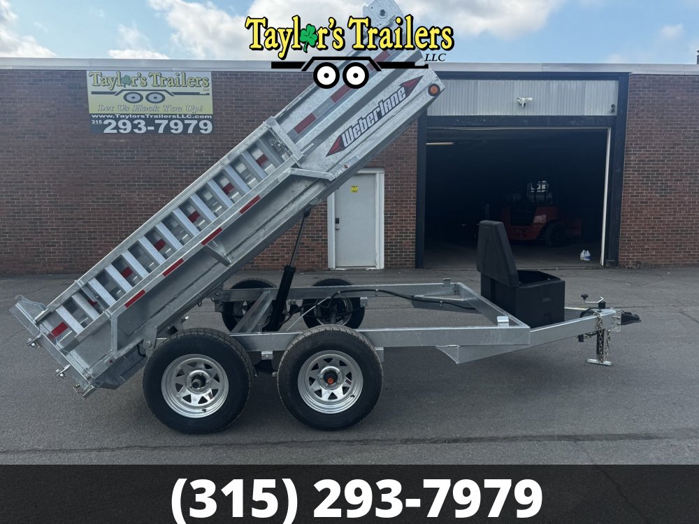 2025 Weber Lane Galvanized 6x10 Dump Trailer 7K GVW w/Tarp Kit