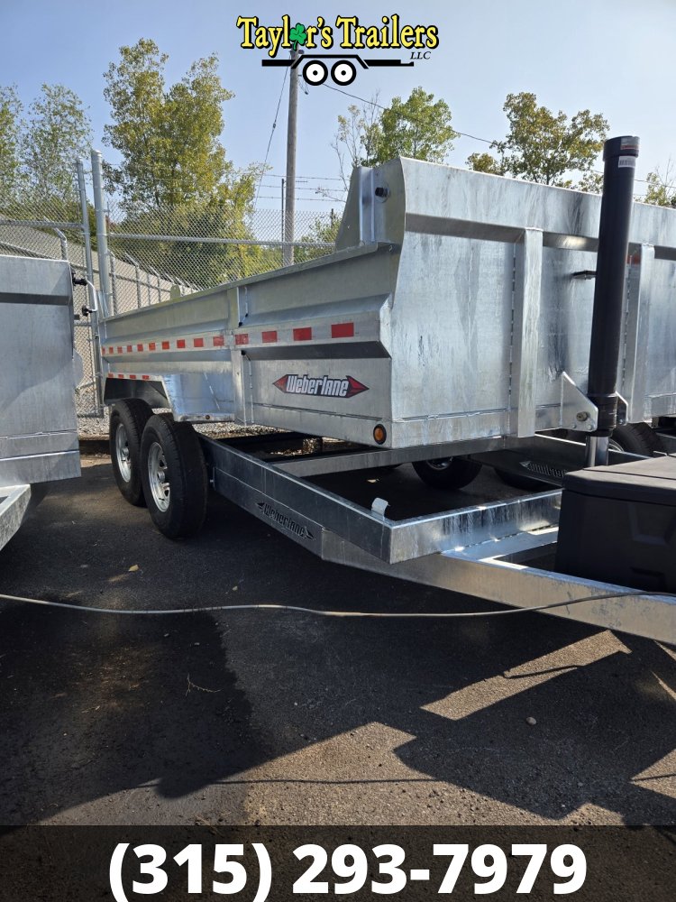 2025 Weberlane 7x14 15K GVW Gavanized Dump Trailer w/Tarp Kit