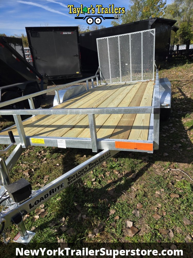 2026 Load Rite 6.5'x16'TA 7K GVW Galvanized Utility Trailer