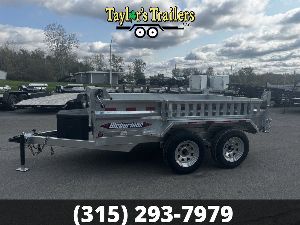 2025 Weber Lane 6x10 Dump Trailer 7K GVW Galvanized w/Tarp Kit