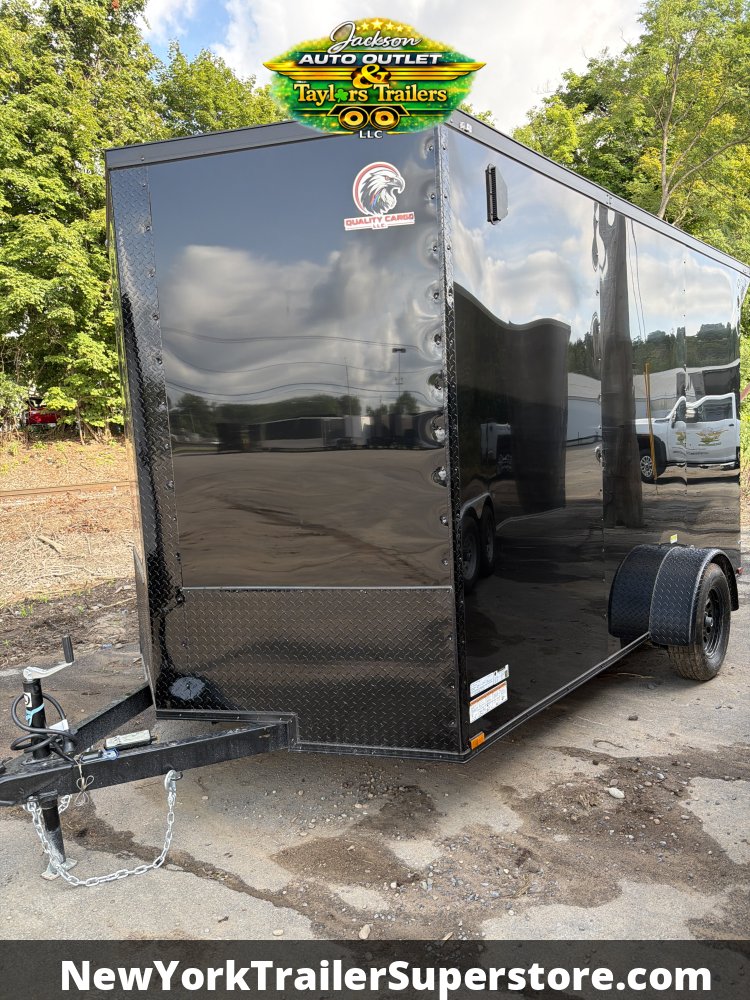 2026 Quality Cargo 7x12 Trailer w/ 7' Ceiling, Rear Wing w/ Lights