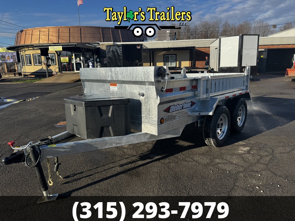 2025 Weberlane 82x12 Galvanized Dump Trailer 9990K GVW GVW w/Tarp Kit