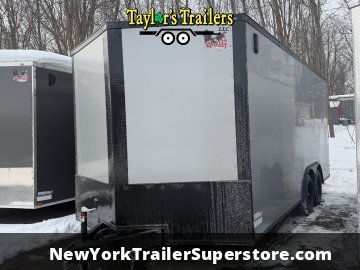 2026 Quality Cargo 8.5'x18' Trailer w/ Polycore Skins, Heavy Duty Ramp, Black Out & 7' Ceiling