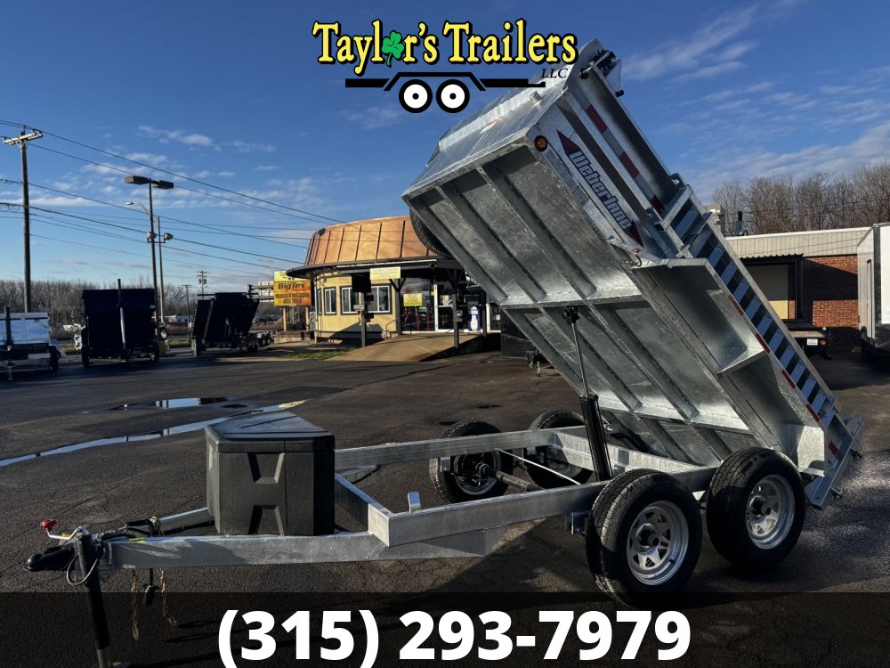2025 Weberlane 5x10 Galvanized Dump Trailer 7K GVW w/Tarp Kit
