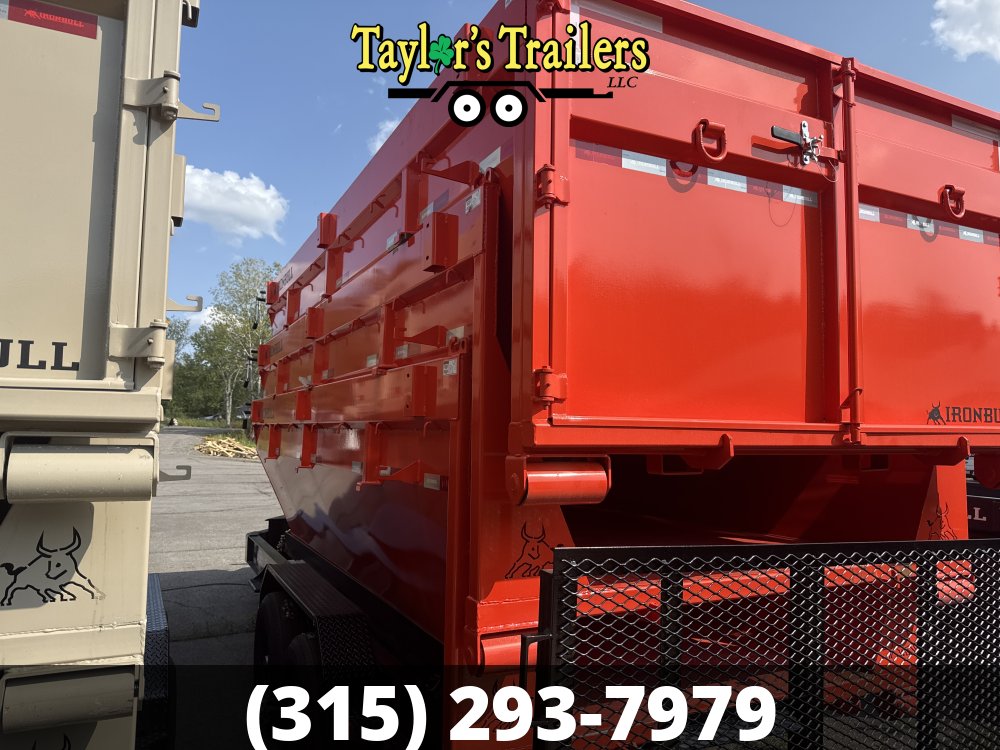 2026 Iron Bull 83x16TA Roll Off Dump Trailer 15k GVW w/ 3 16 Yard Bins & Tarp Kits