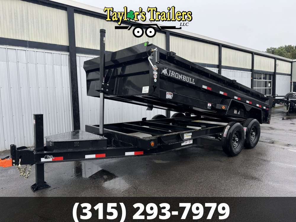 2024 Iron Bull 83"x12 15k I-Beam Dump Trailer w/Tarp Kit and Ramps