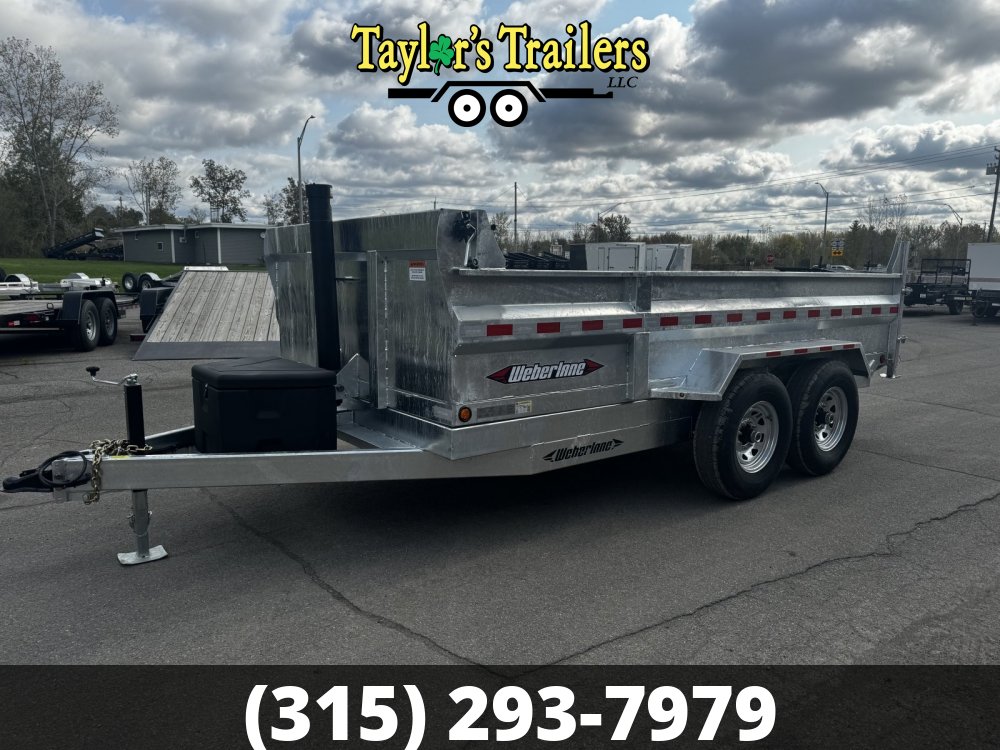 2025 Weber Lane 82x12 Galanized Dump Trailer 10K GVW w/Tarp Kit
