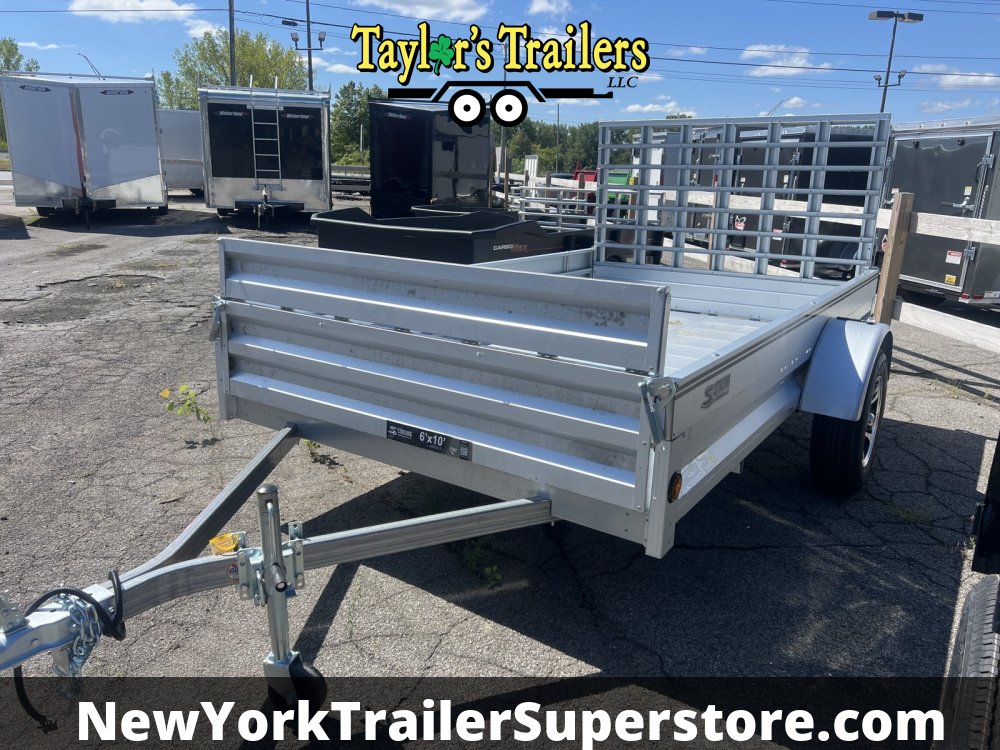 2025 Stirling 6x10SA Galvanized Utility 2990GVW w/ Solid Sides