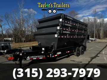 2025 Iron Bull 83x16 Roll Off Dump Trailer With Three Bins w/Tarp Kits14,000 GVW