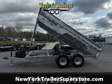 2026 Weberlane 7x14 Galvanized Dump Trailer 15.6K GVW w/Tarp Kit
