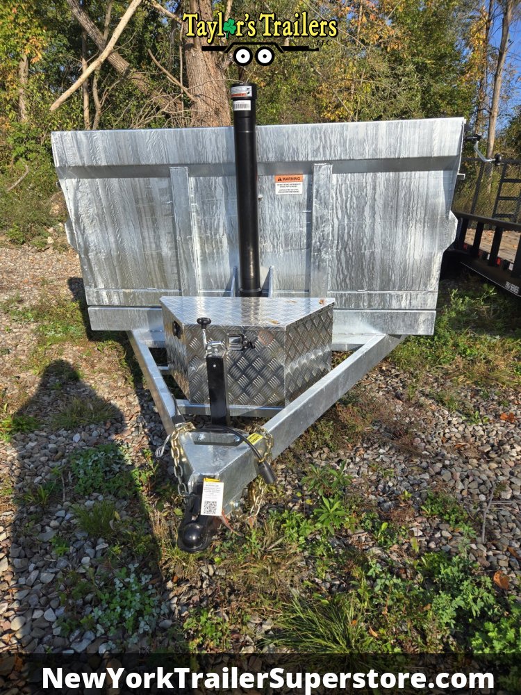 2026 Weberlane 7x14 Galvanized Dump Trailer 15.6K GVW w/Tarp Kit