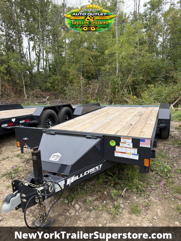 2026 Hillcrest 82x16' Flatbed Car Hauler 9,995 GVWR