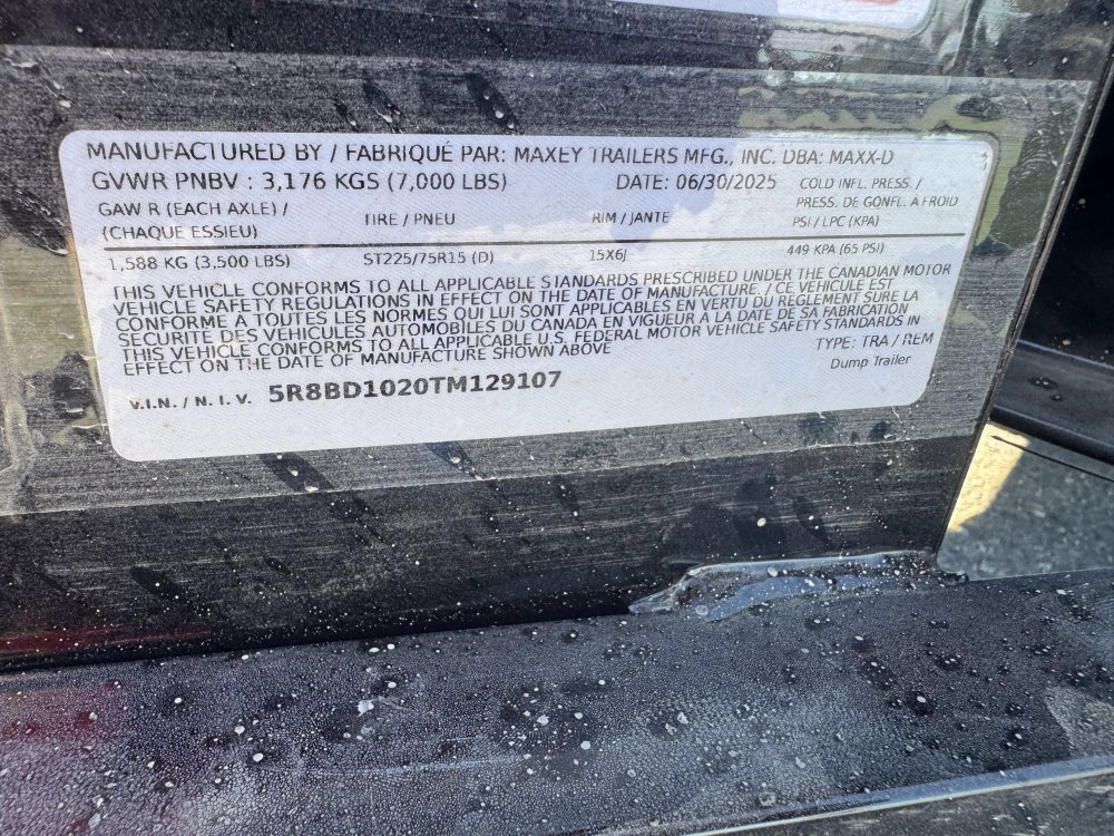 MAXX-D 5x10 7,000 Dump