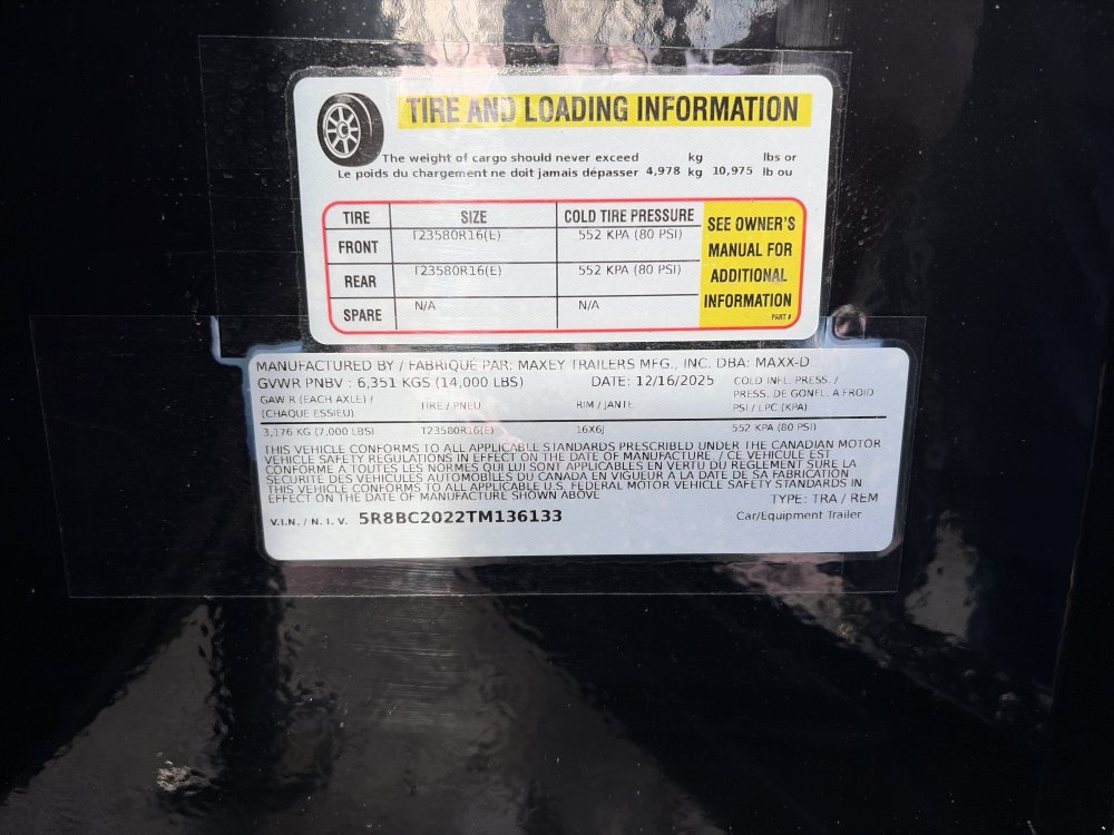 Maxx-D 7x20 14,000 Deck In-Between