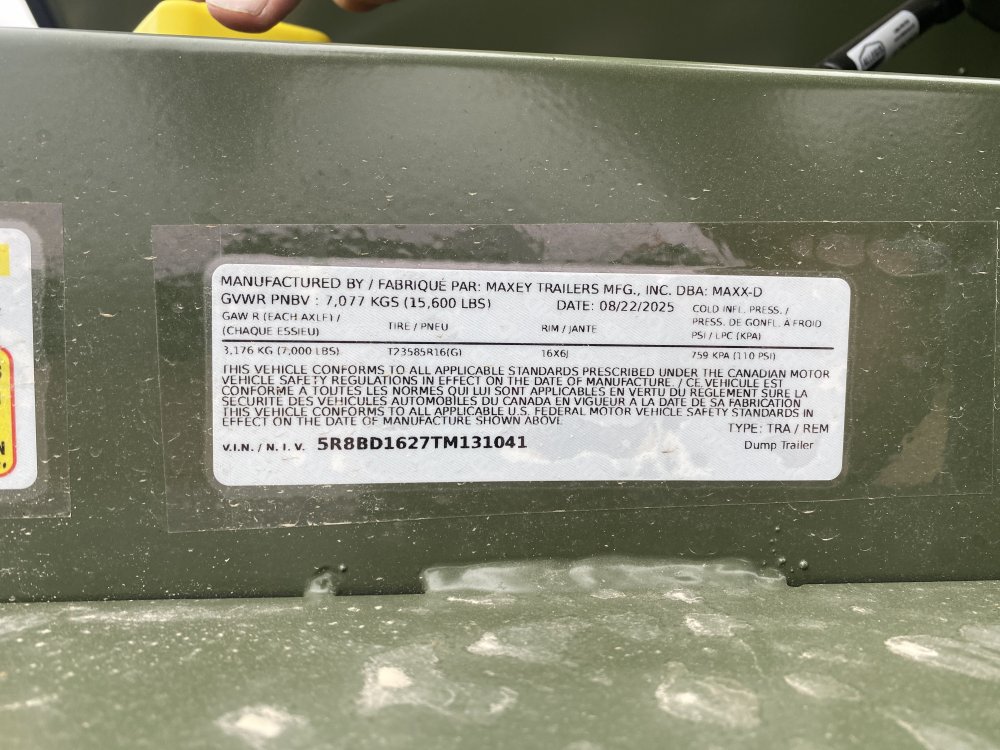 MAXX-D 7x16 15,400 Dump