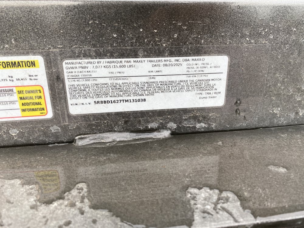 MAXX-D 7x16 15,600 Dump