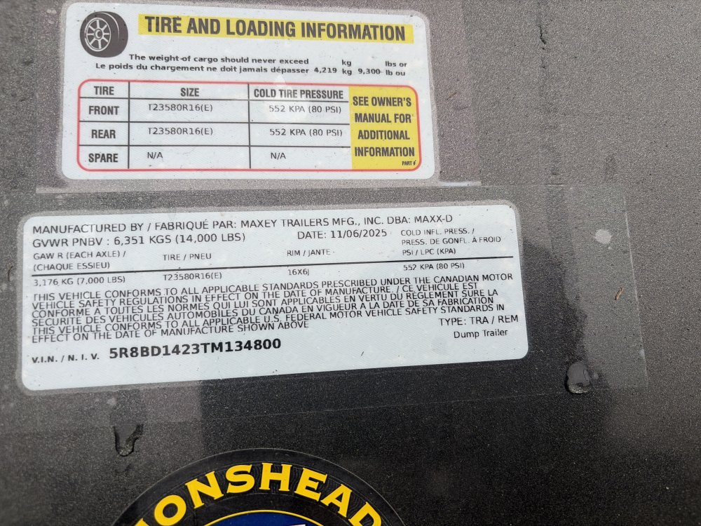 Maxx-D 7x14 14,000 Dump