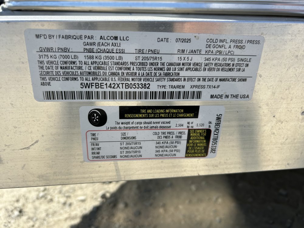 Xpress 7x14 7,000 Enclosed
