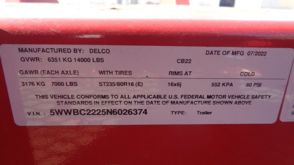 Delco 7x22 Deck In-Between