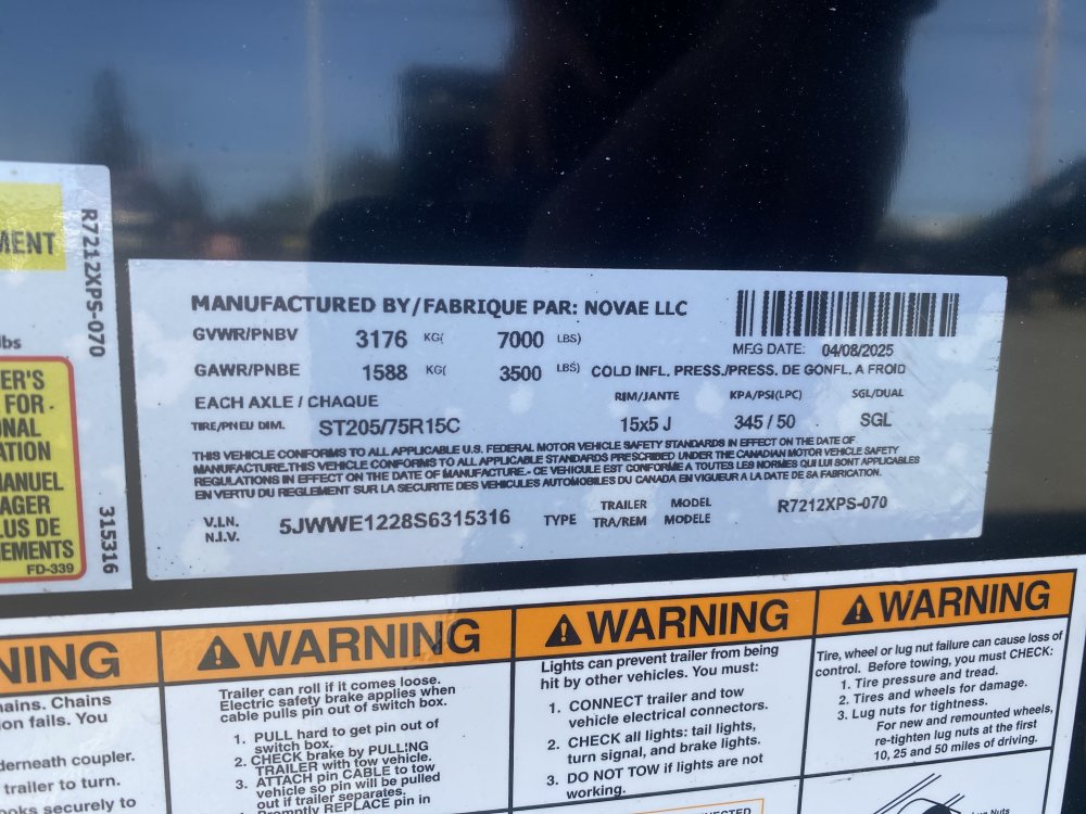 Mirage 6x12 7,000 Enclosed