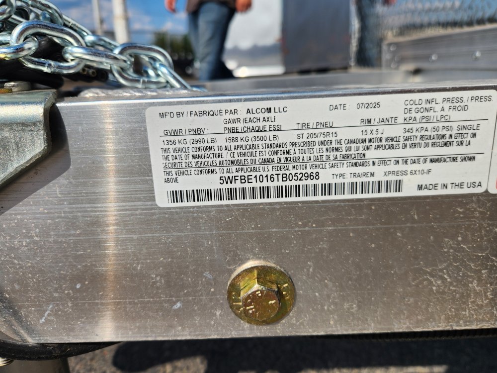 ALCOM 6x10 2,990 Enclosed