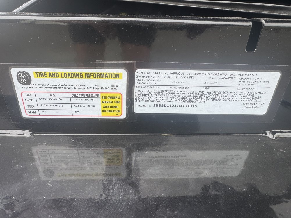 MAXX-D 7x14 15,400 Dump