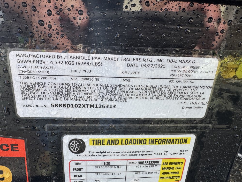 MAXX-D 5x10 9,990 Dump