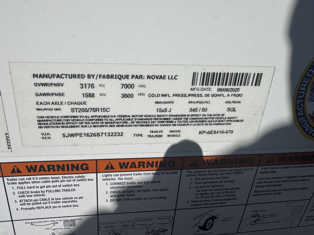 Pace American 7x16 7,000 Enclosed